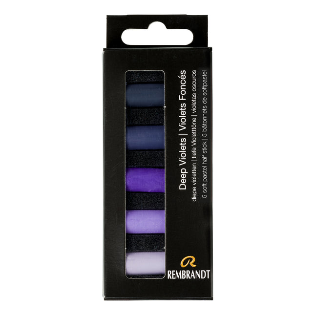 Soft Pastel Set Deep Violets 5ct Rembrandt