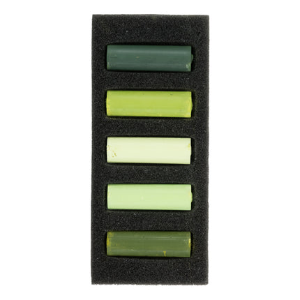 Soft Pastel Set Lush Greens 5ct Rembrandt