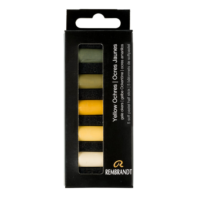 Soft Pastel Set Yellow Ochres 5ct Rembrandt