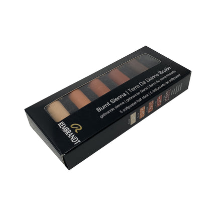 Soft Pastel Set Burnt Sienna 5ct Rembrandt
