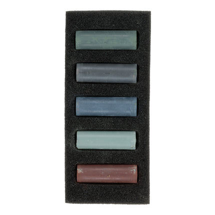 Soft Pastel Set Storm Greys 5ct Rembrandt