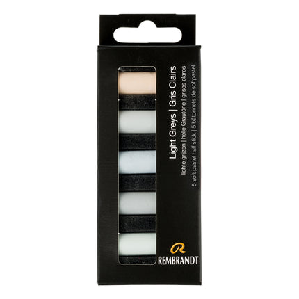 Soft Pastel Set Light Greys 5ct Rembrandt