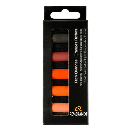 Soft Pastel Set Rich Oranges 5ct Rembrandt