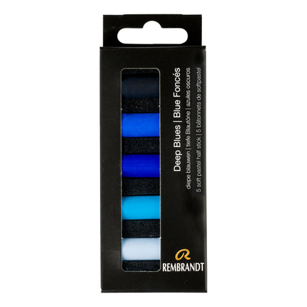 Soft Pastel Set Deep Blues 5ct Rembrandt