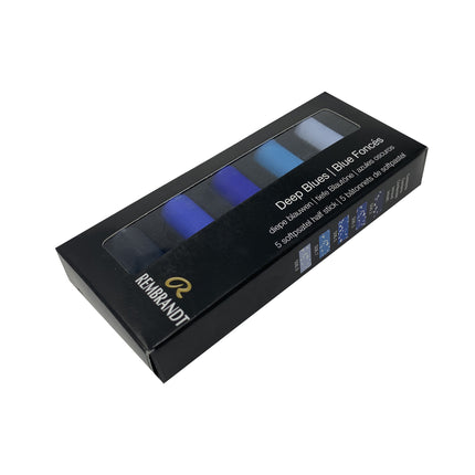 Soft Pastel Set Deep Blues 5ct Rembrandt