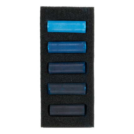 Soft Pastel Set Warm Blues 5ct Rembrandt