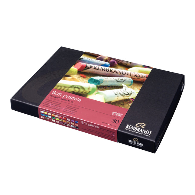 Soft Pastel Cardboard Box Set, Portrait Selection, 30 Full Sticks