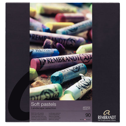 Soft Pastel Cardboard Box Set, Landscape Selection, 90 Full Sticks