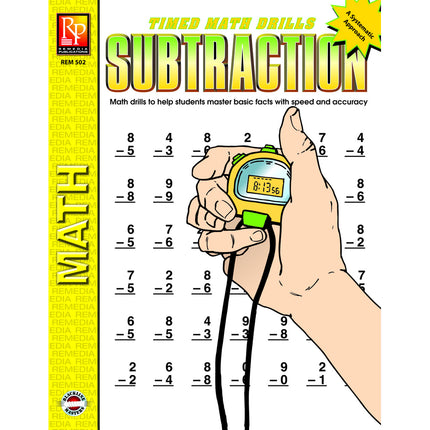 Timed Math Drills: Subtraction Workbook