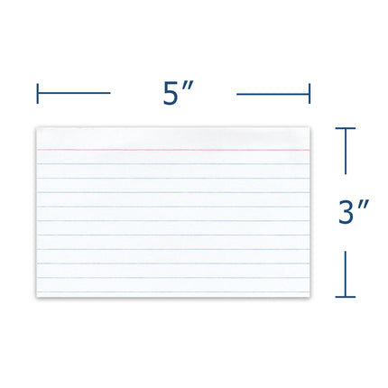 Index Cards W/tray 3in X 5in Ruled