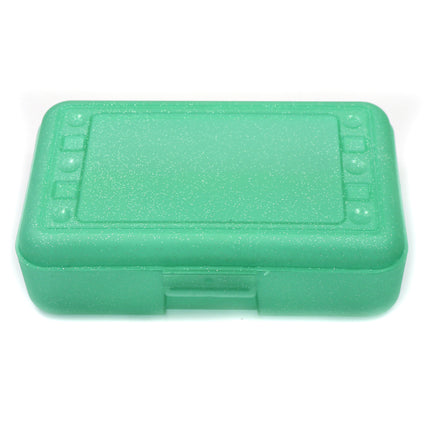 Pencil Box, Lime Sparkle