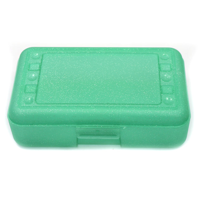 Pencil Box, Lime Sparkle