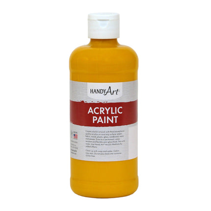 Acrylic Paint, 16oz, Deep Yellow