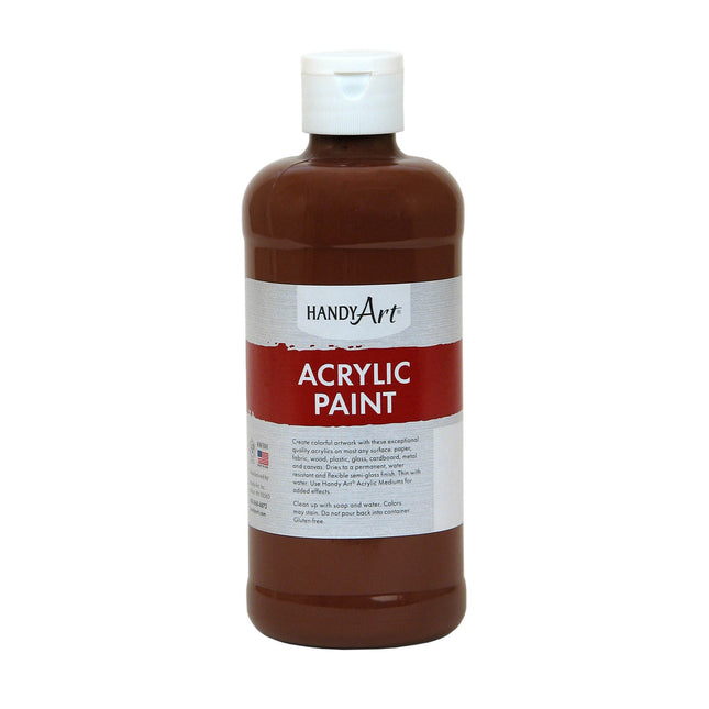 Acrylic Paint, 16oz, Burnt Sienna