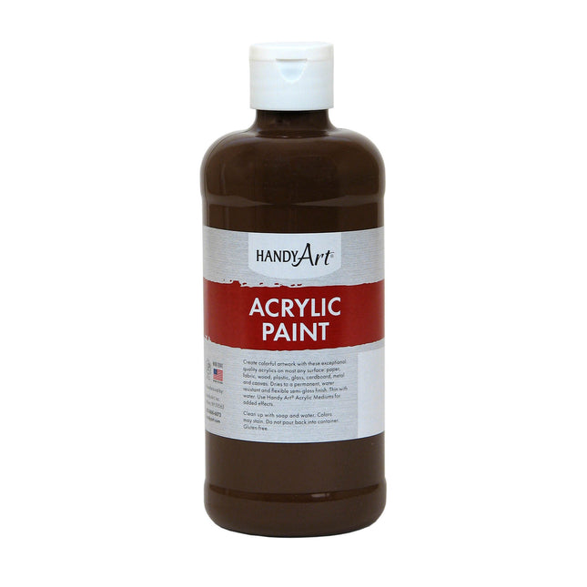 Acrylic Paint, 16oz, Burnt Umber