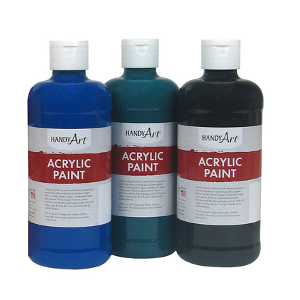 Acrylic Paint, Assorted Colors, 16 oz