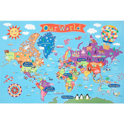 World Floor Puzzle for Kids
