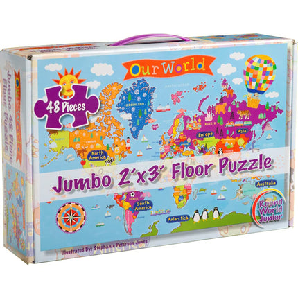 World Floor Puzzle for Kids