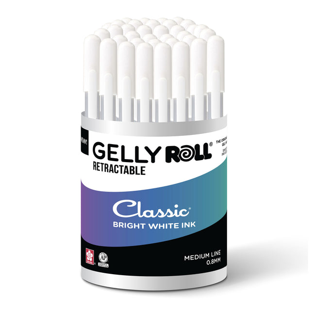 Retractable Classic Gel Pens, 08 Medium Point, 36-Piece