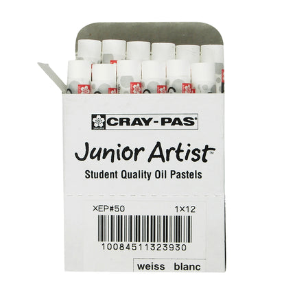 Junior Artist Oil Pastel, White, 12ct
