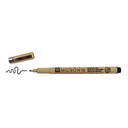 Micron 12 Pen 0.70mm Black