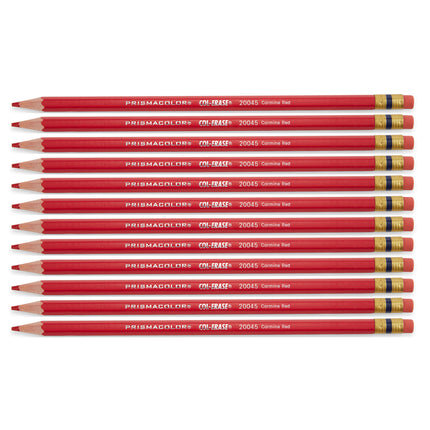 Col-Erase® Colored Pencil, Carmine Red, Box of 12