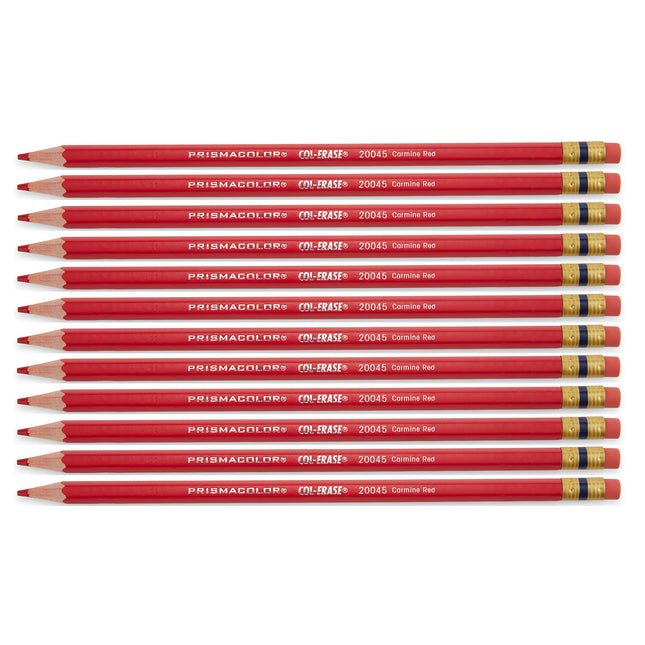 Col-Erase® Colored Pencil, Carmine Red, Box of 12