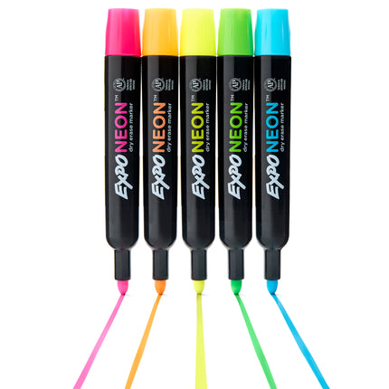 5ct Neon Dry Erase Markers Bullet