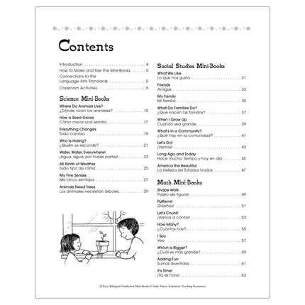 25 Easy Bilingual Nonfiction Mini Books