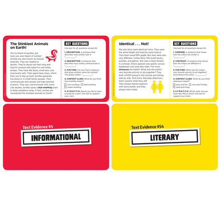 100 Task Cards in a Box: Text Evidence