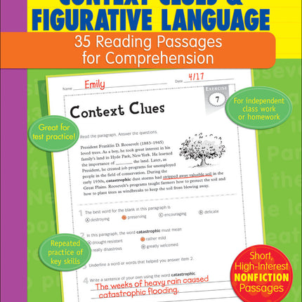 35 Reading Passages for Comprehension: Context Clues & Figurative Language