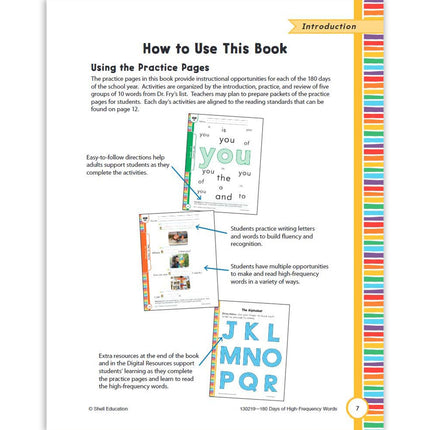 180 Days of High-Frequency Words for Prekindergarten