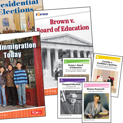 iCivics Grade 1: Leadership & Responsibility 5-Book Set + Game Cards