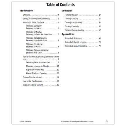 50 Strategies for Learning without Screens
