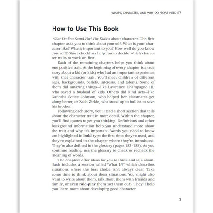 What Do You Stand For?, For Kids Book