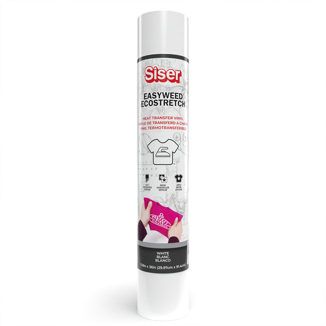 Easyweed Ecostretch HTV Heat Transfer Vinyl, 36", White