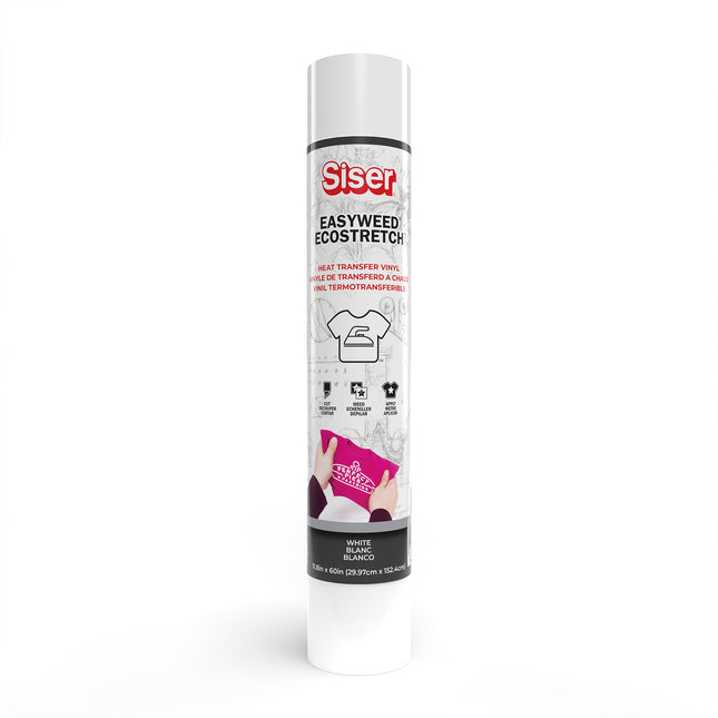 Easyweed Ecostretch HTV Heat Transfer Vinyl, 60", White