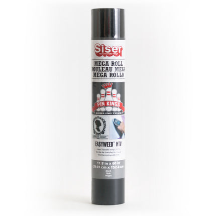 Easyweed HTV Heat Transfer Vinyl, 60", Black