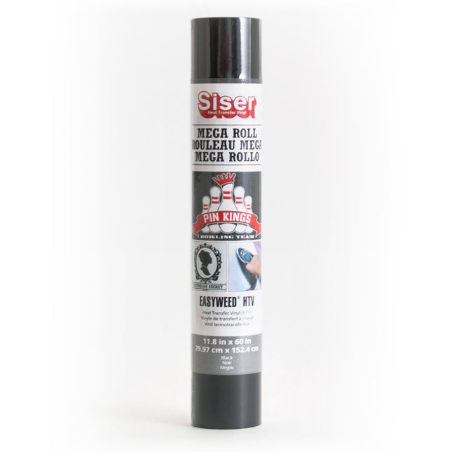 Easyweed HTV Heat Transfer Vinyl, 60", Black