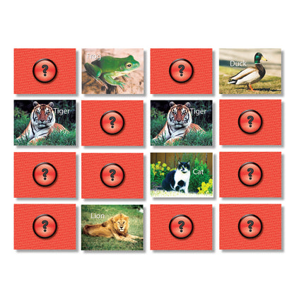 Photographic Memory Matching Game, Animals