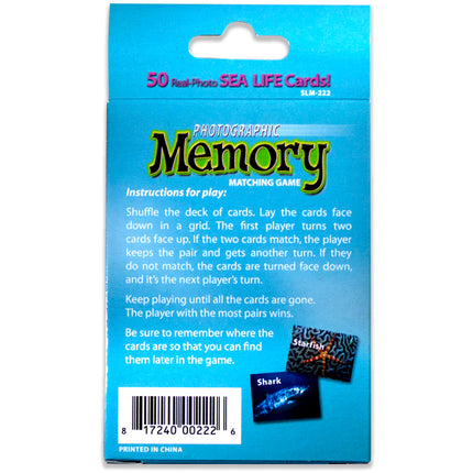 Photographic Memory Matching Game, Sea Life
