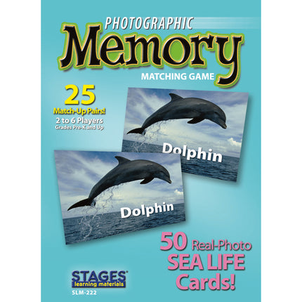 Photographic Memory Matching Game, Sea Life