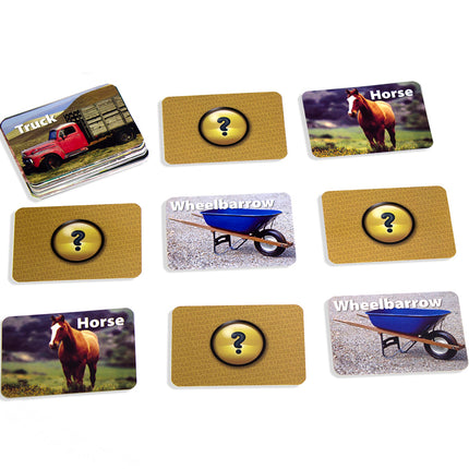 Photographic Memory Matching Game, On the Farm