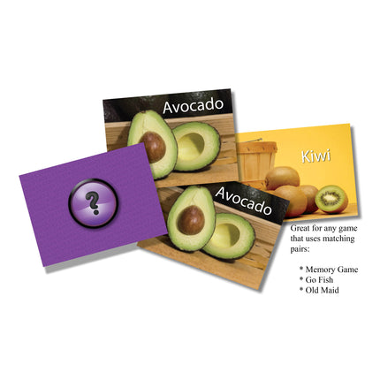 Photographic Memory Matching Game, Fruit & Vegetables