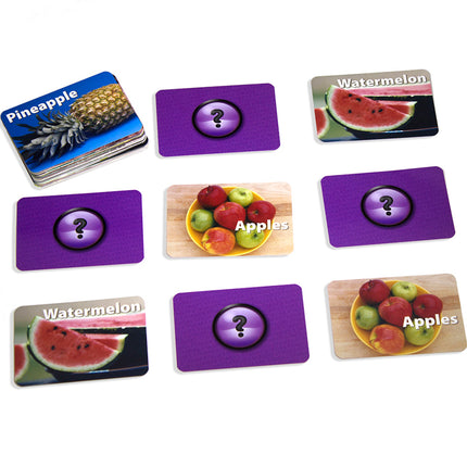 Photographic Memory Matching Game, Fruit & Vegetables