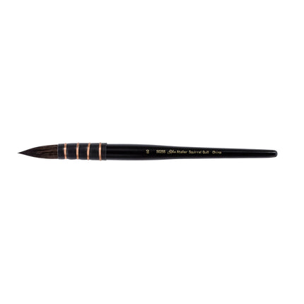 Silver Atelier™ Squirrel Blend Quill Brush, Short Handle, Size 60