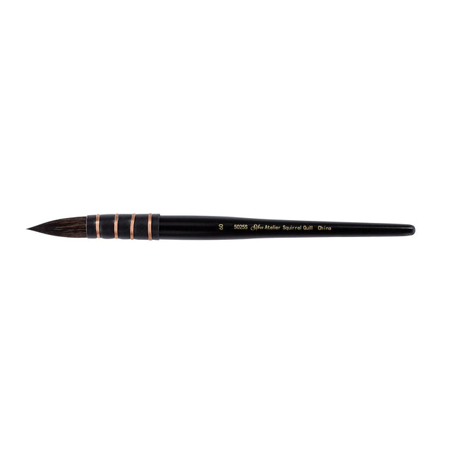 Silver Atelier™ Squirrel Blend Quill Brush, Short Handle, Size 60