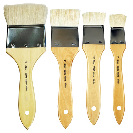 Alpine White Wide Wash & Blend Background Brush Set