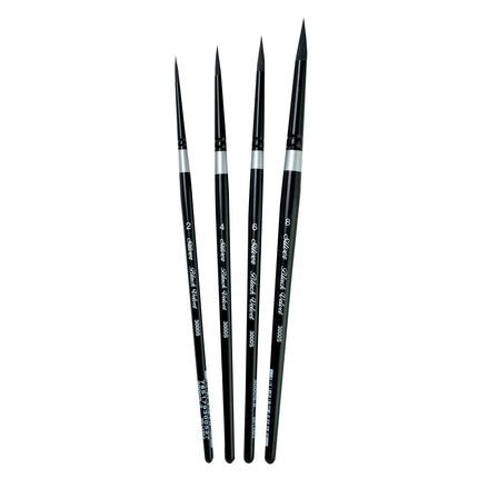 Black Velvet Medium Round Brushes