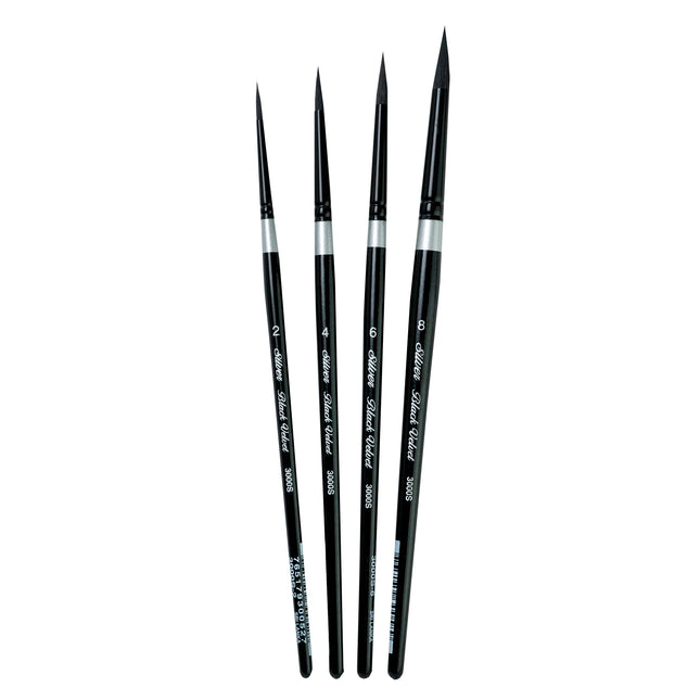Black Velvet Medium Round Brushes